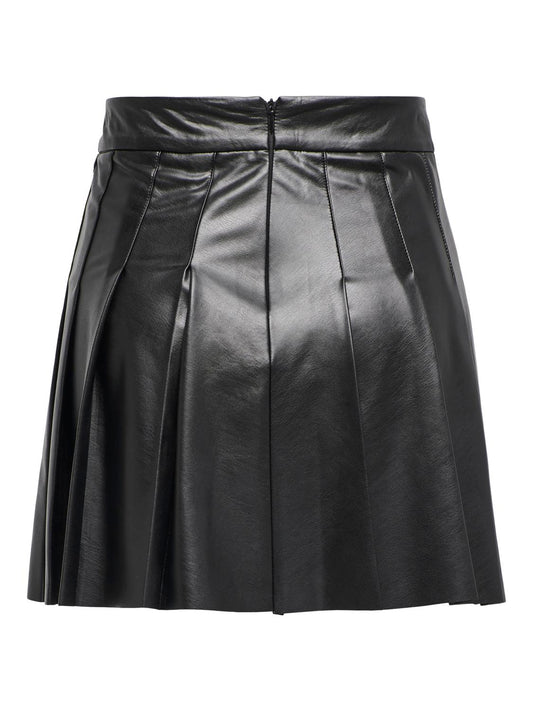 ONLDORIT Faux Leather Skirt - Sort