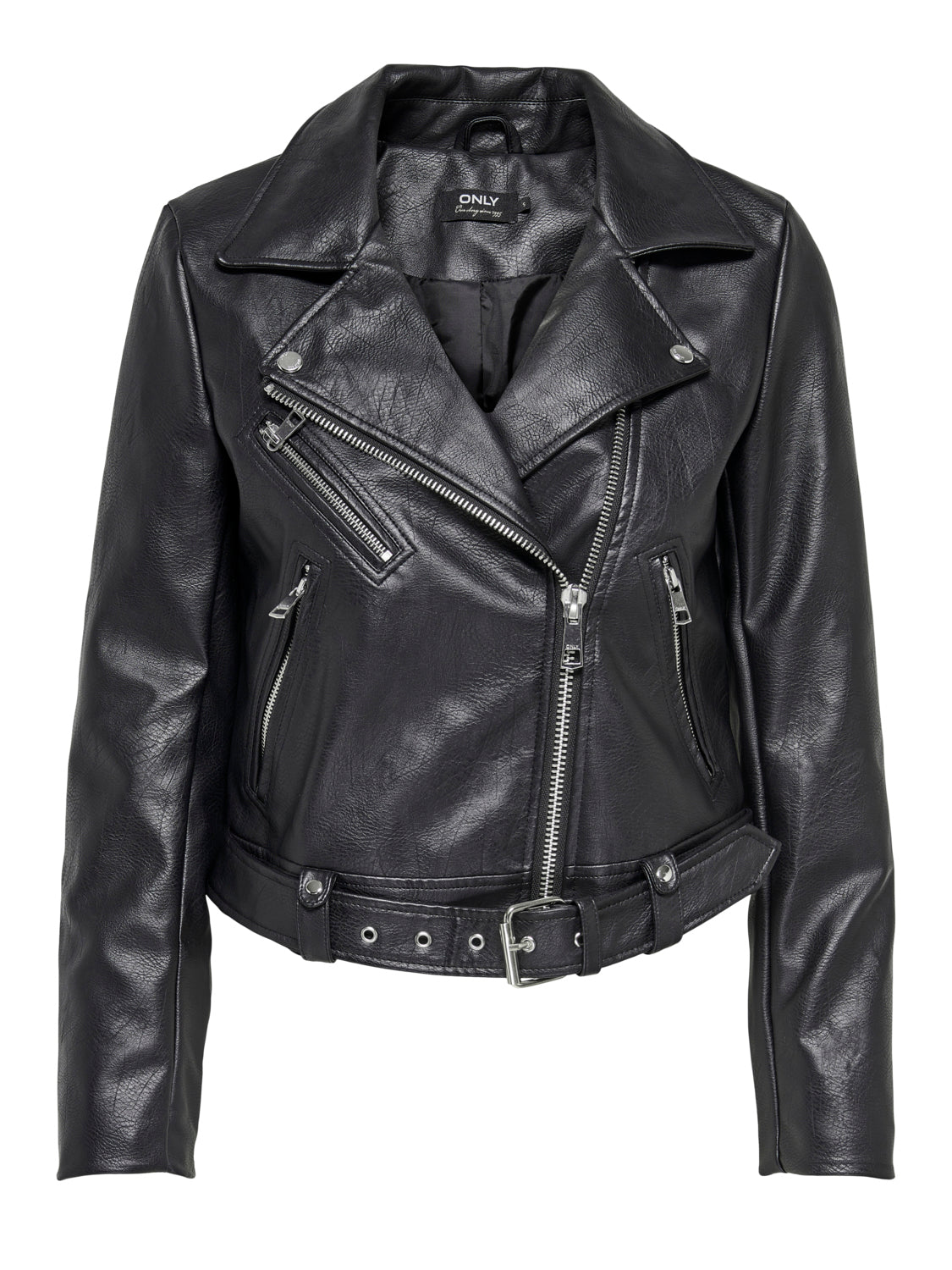 ONLVERA Faux Leather Jacket - Sort