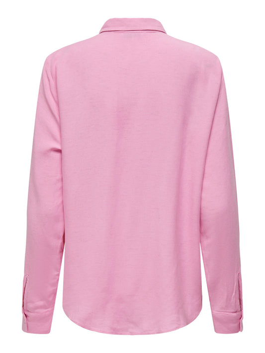 PGTESS L/S Linen Shirt - Rosa