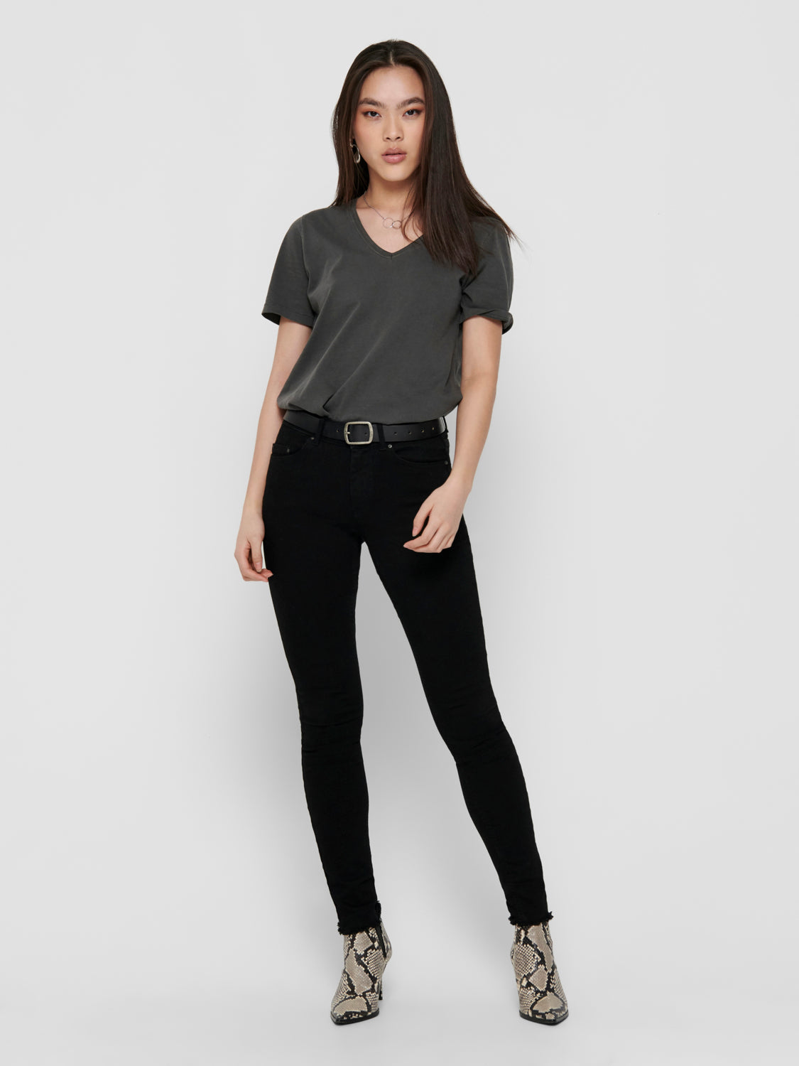 ONLBLUSH MW Skinny Jeans - REA2343