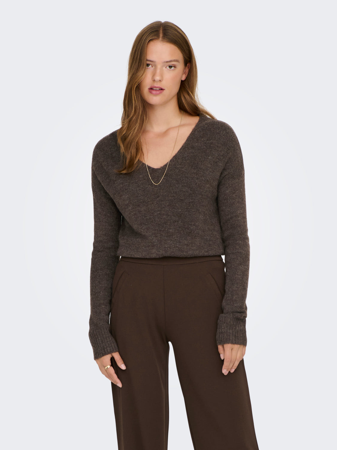 JDYELANORA Pullover - Brun
