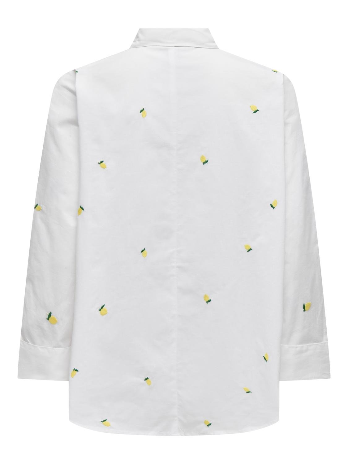 ONLNEW LINA GRACE L/S Shirt - Hvit