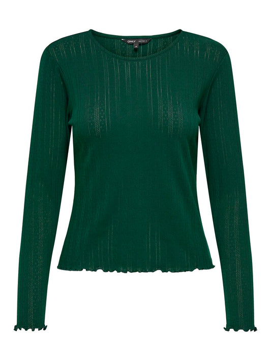 ONLCARLOTTA L/S Top - Grønn