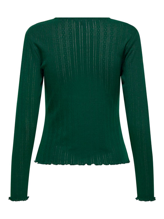 ONLCARLOTTA L/S Top - Grønn